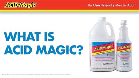 Exploring the Chemical Composition of Muriatic Acid in Acid Magic
